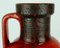 Große Vintage Vase mit roter Tropfglasur von Carstens 9