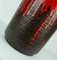 Vaso grande vintage smaltato rosso di Carstens, Immagine 8
