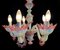 Vintage Light Blue and Pink Venetian Chandelier, 1950s, Image 11