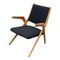 Danish Modern Scissor Lounge Chair in Teak & Beech, 1960s 1