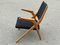 Danish Modern Scissor Lounge Chair in Teak & Beech, 1960s, Image 3