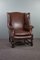 Vintage Sessel aus braunem Leder 1