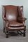 Vintage Sessel aus braunem Leder 2