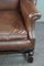 Vintage Sessel aus braunem Leder 9