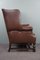 Vintage Armchair in Brown Leather 4