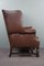 Vintage Sessel aus braunem Leder 4
