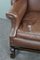 Vintage Sessel aus braunem Leder 8
