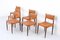 Dining Chairs attributed to Anders Jensen in Rosewood and Leather, Denmark, 1960s, Set of 6, Image 4