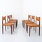 Dining Chairs attributed to Anders Jensen in Rosewood and Leather, Denmark, 1960s, Set of 6 2