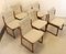 Vintage Chairs in Fabric and Rattan, Set of 6 13