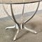 Round Dining Table in Smoked Glass with Brushed Aluminum Base 8