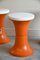 Orange Plastic Stools from Judge, Set of 4, Image 7