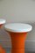 Orange Kunststoff Hocker von Judge, 4 . Set 8