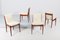 Mid-Century Stühle aus Holz & Cremefarbenem Stoff von ISA Bergamo, Italien, 1960er, 4er Set 4