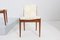Mid-Century Wood and Cream Fabric Chairs from ISA Bergamo, Italy, 1960s, Set of 4 15