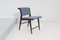 Mid-Century Stühle aus Holz & Blauem Stoff von Ezio Minotti Italy, 1950er-1960er, 6 . Set 12