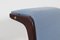 Mid-Century Stühle aus Holz & Blauem Stoff von Ezio Minotti Italy, 1950er-1960er, 6 . Set 13