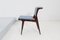Mid-Century Stühle aus Holz & Blauem Stoff von Ezio Minotti Italy, 1950er-1960er, 6 . Set 7