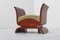 Mid-Century Bentwood and Green Velvet Bench by Osvaldo Borsani, Italy, 1940s-1950s, Image 7