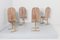 Mid-Century Brass and Suede Chairs from Fratelli Turri Milano, Italy, 1970, Set of 4 4
