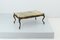 Table Basse Style Chippendale Mid-Century en Bronze et Onyx, Italie, 1950s 8