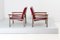 Mid-Century Skai, Metal and Teak Lounge Chairs attributed to George Coslin for 3V Arredamenti Padova, Italy, 1960s, Set of 2 10