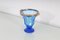 Mid-Century Aquamarine Crystal and Silver Vase, Italy, 1950s 5