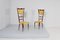 Hohe Mid-Century Spalier Stühle im Stil von Gio Ponti, Italien, 1950er, 2er Set 5