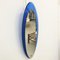 Mid-Century Italian Blue Oval Mirror from Fontana Arte, 1960s 3