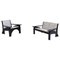 Hill House Sofa and Armchair by C. R. Mackintosh for Cassina, 1985, Set of 2 1