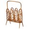 Mid-Century Bamboo and Wicker Magazine Rack, 1960s 1