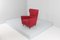 Mid-Century Giò Ponti Style Red Fabric Chair, 1950s 10