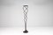 Wrought Iron and Murano Glass Floor Lamp by J. F. Crochet for S. Terzani, 1980s 4
