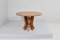 Mid-Century Round Wooden Dining Table in the style of A. Mangiarotti, 1970s 5