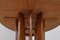 Mesa de comedor Mid-Century redonda de madera al estilo de A. Mangiarotti, años 70, Imagen 8