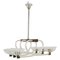 Mid-Century Murano Glass and Brass Chandelier by Barovier & Toso, 1940s, Image 1