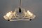 Mid-Century Murano Glass and Brass Chandelier by Barovier & Toso, 1940s 17