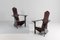 Mid-Century Rationalist Wooden Naval Armchairs by Gino Levi Montalcini, Italy, 1970s, Set of 2, Image 3