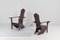 Mid-Century Rationalist Wooden Naval Armchairs by Gino Levi Montalcini, Italy, 1970s, Set of 2, Image 7