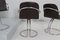 Mid-Century Steel and Leather Chairs by Gastone Rinaldi, 1970, Set of 4 5
