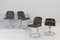 Mid-Century Steel and Leather Chairs by Gastone Rinaldi, 1970, Set of 4 2