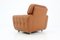 Vintage Light Brown Leather Armchair, 1970s 5