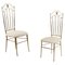 Mid-Century High Espalier Dining Chairs by G. Descalzi, 1950s, Set of 2 1