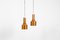 Mid-Century Mod T292 Pendant Lamp in Copper by H.A. Jakobsson, 1958, Set of 2 10