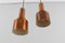Mid-Century Mod T292 Pendant Lamp in Copper by H.A. Jakobsson, 1958, Set of 2, Image 8