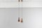 Mid-Century Mod T292 Pendant Lamp in Copper by H.A. Jakobsson, 1958, Set of 2 2