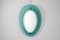 Mod. 2085 Oval Nile Green Glass Mirror by Max Ingrand for Fontana Arte, 1960 10