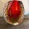 Mid-Century Modern Red and Yellow Sommerso Murano Glass Vase by Alessandro Mandruzzato, 1960s 6