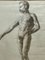 Male Nude with Mustache, 1890s, Pencil Drawing, Framed, Image 4