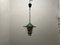 Lámpara colgante vintage de vidrio opalino, años 50, Imagen 5